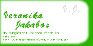 veronika jakabos business card